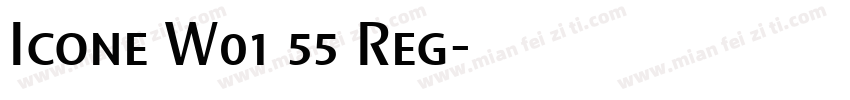 Icone W01 55 Reg字体转换